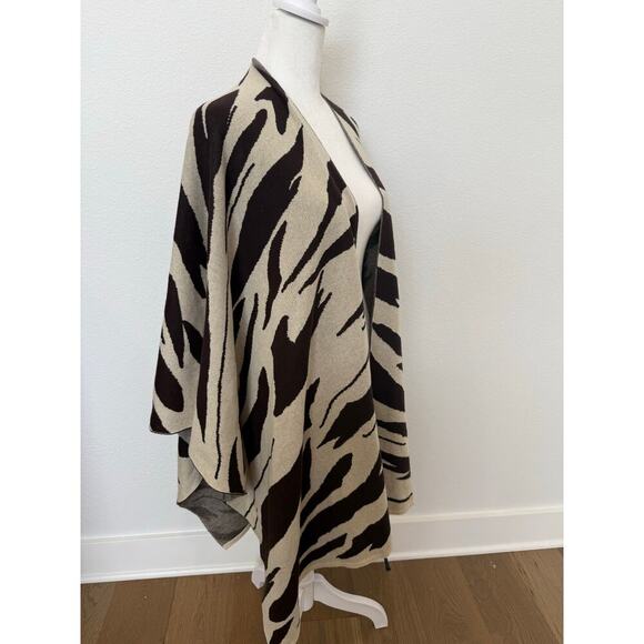 Chicos Animal Print Wrap Cotton Blend - Picture 5 of 6
